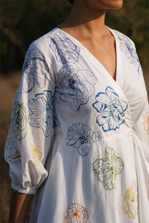 Okhai 'Delilah' Hand Embroidered and Mirrorwork Dress - Image 2