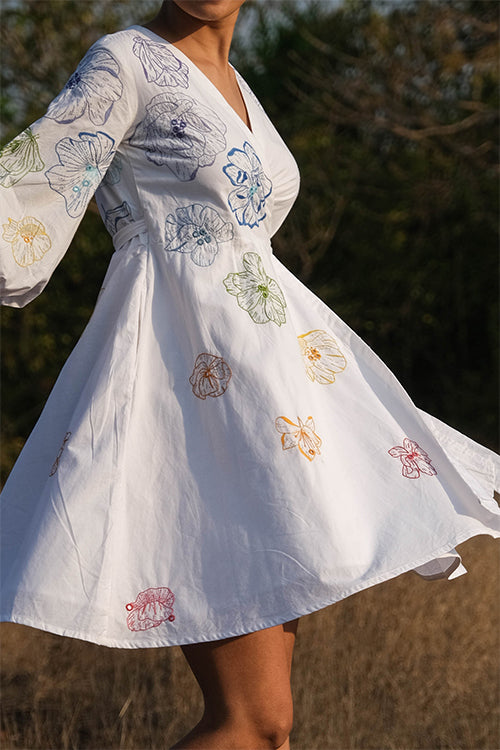 Okhai 'Delilah' Hand Embroidered and Mirrorwork Dress - Image 3