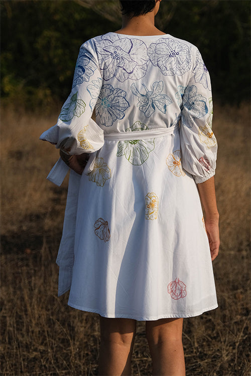 Okhai 'Delilah' Hand Embroidered and Mirrorwork Dress - Image 4