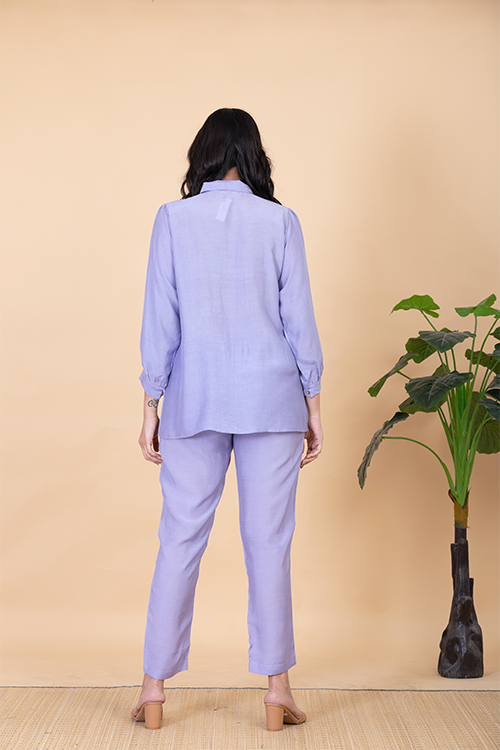 Chambray & Co.'S Azra Applique Vegan Silk Coord Set - Image 5