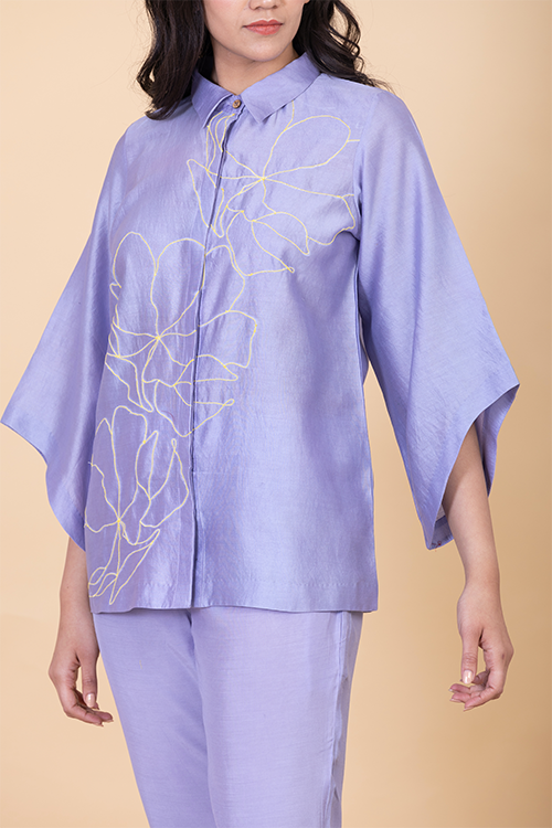 Chambray & Co.'S Anae Vegan Silk Coord Set - Image 2