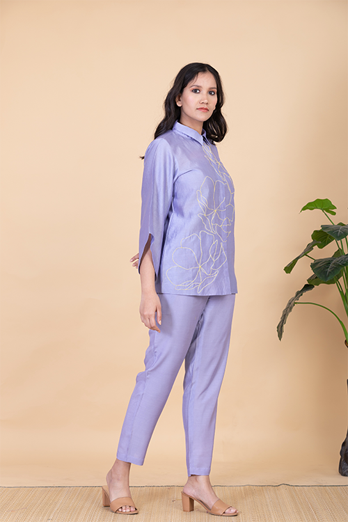 Chambray & Co.'S Anae Vegan Silk Coord Set - Image 3