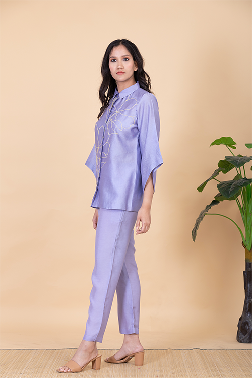 Chambray & Co.'S Anae Vegan Silk Coord Set - Image 4