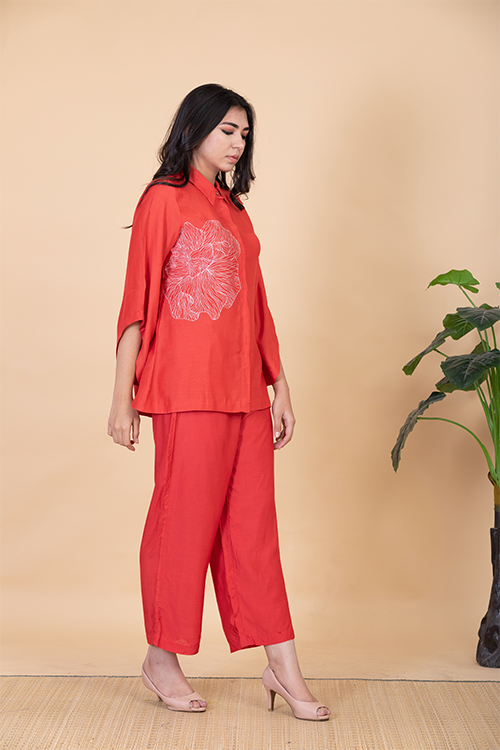 Chambray & Co.'S Kyla Vegan Silk Coord Set - Image 3