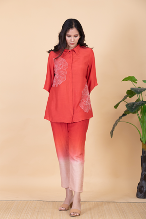 Chambray & Co.'S Klara Vegan Silk Coord Set