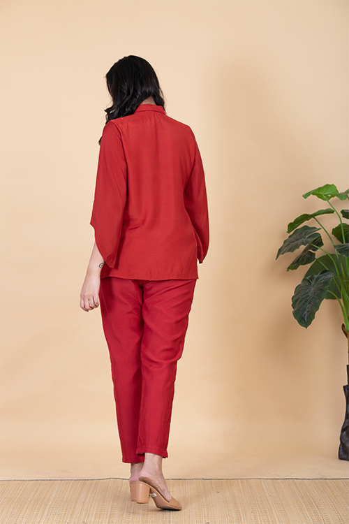 Chambray & Co.'S Elsa Vegan Silk Coord Set - Image 3
