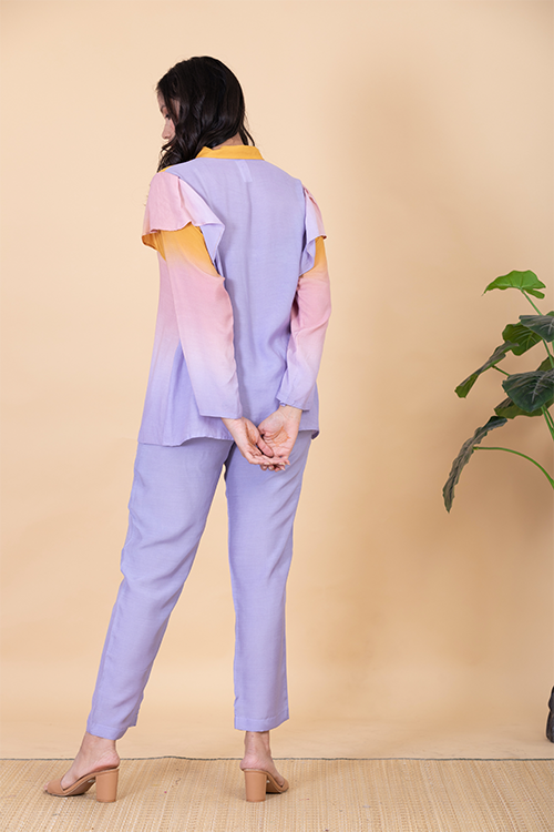 Chambray & Co.'S Acai Vegan Silk Coord Set - Image 4