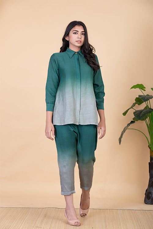 Chambray & Co.'S Aeva Vegan Silk Coord Set - Image 4