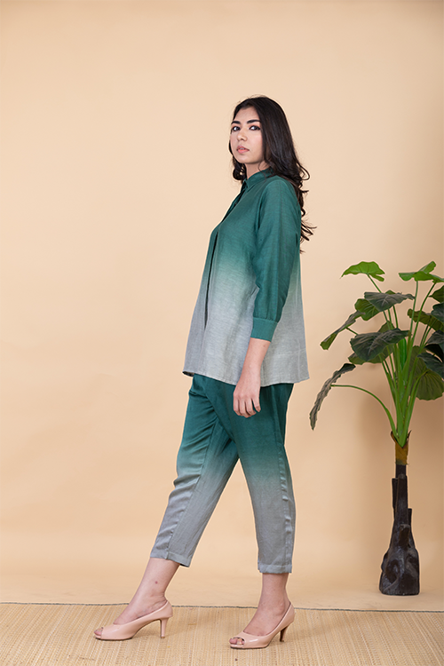 Chambray & Co.'S Aeva Vegan Silk Coord Set - Image 5
