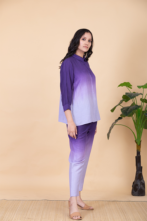 Chambray & Co.'S Amber Vegan Silk Coord Set - Image 4