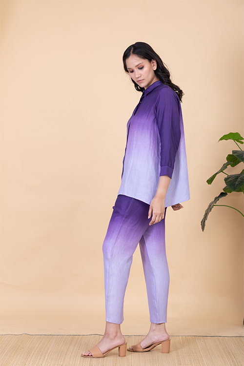 Chambray & Co.'S Amber Vegan Silk Coord Set - Image 5