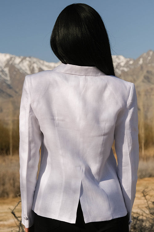 Okhai 'Mallipoo' Linen Cotton Blazer - Image 3