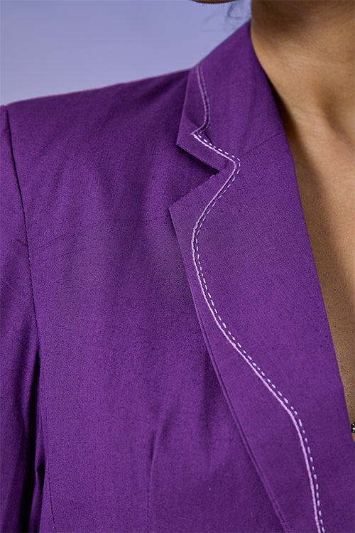 Okhai 'Visionary' Pure Cotton Hand Embroidered Blazer - Image 3