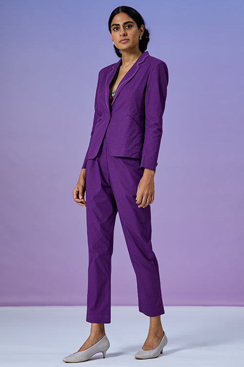 Okhai 'Visionary' Pure Cotton Hand Embroidered Blazer - Image 5