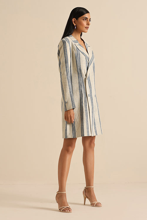 Okhai 'Poise' Pure Cotton Blazer Dress - Image 4