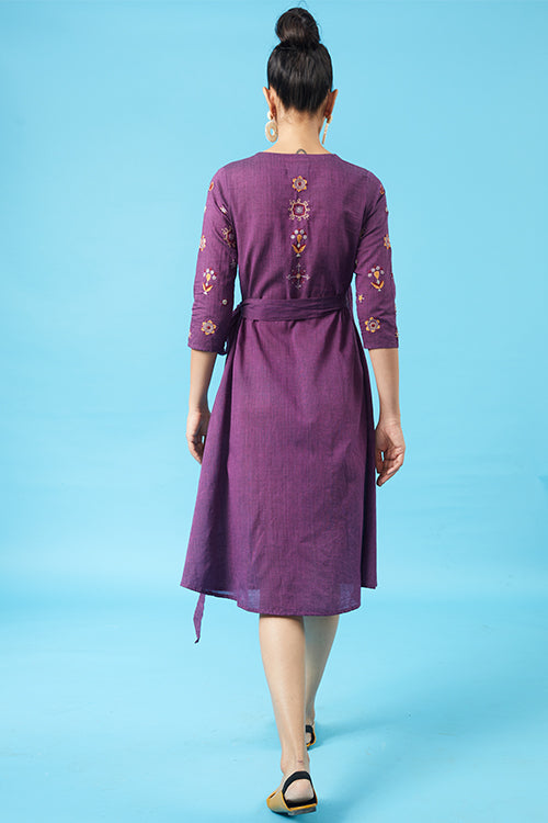 Okhai 'Bedazzle' Kutch Embroidered Wrap Dress - Image 4
