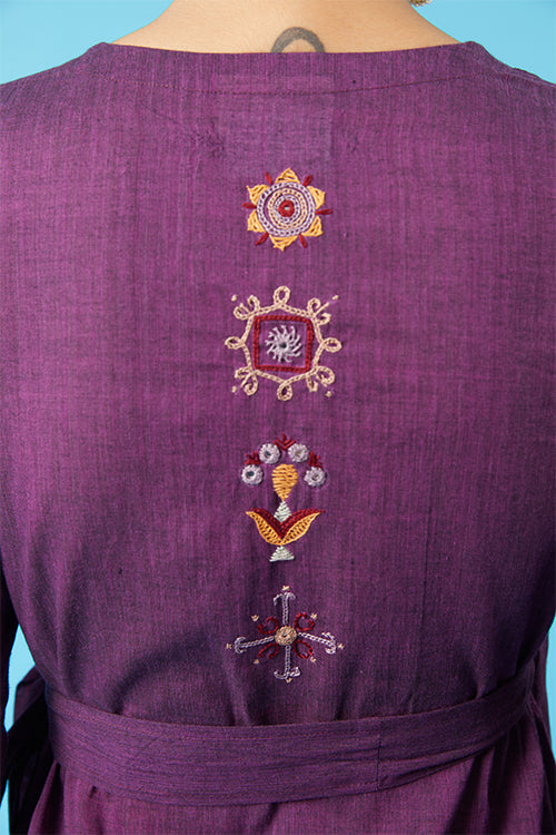 Okhai 'Bedazzle' Kutch Embroidered Wrap Dress - Image 7