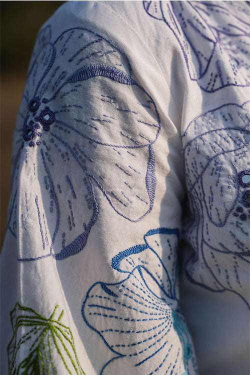 Okhai 'Delilah' Hand Embroidered and Mirrorwork Dress - Image 5