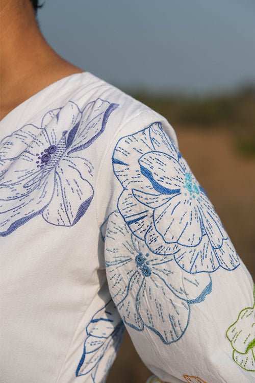 Okhai 'Delilah' Hand Embroidered and Mirrorwork Dress - Image 6