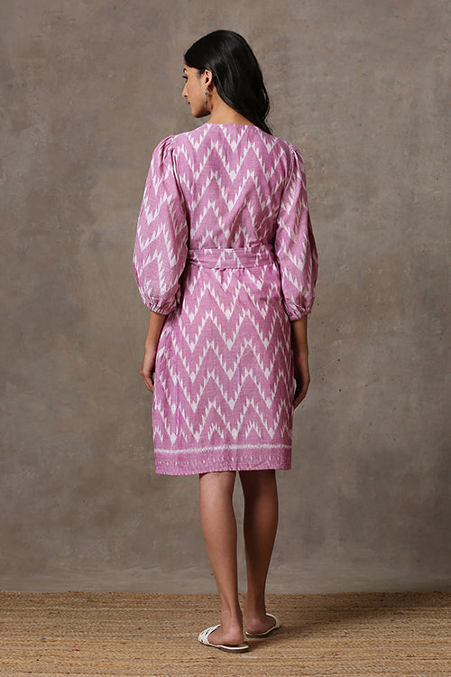 Okhai 'Aster' Pure Cotton Ikat Dress - Image 3