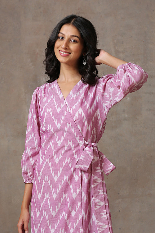 Okhai 'Aster' Pure Cotton Ikat Dress - Image 4