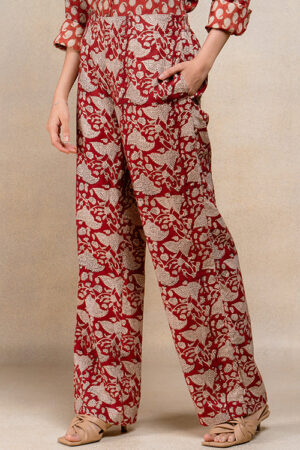 Okhai Maeve Handblock Printed Pure Cotton Pants