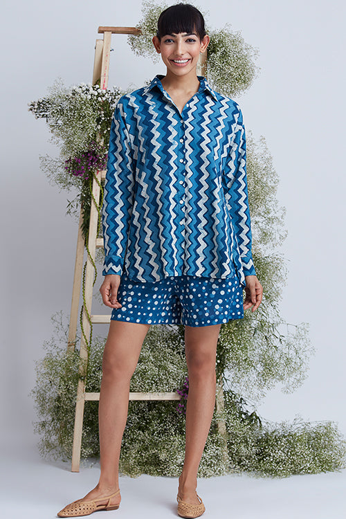 Okhai 'Seaway' Hand Block Printed Pure - Image 3