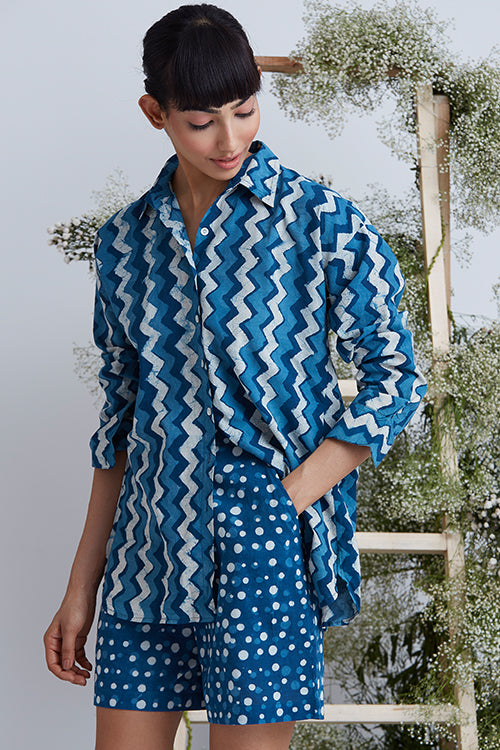 Okhai 'Seaway' Hand Block Printed Pure - Image 5