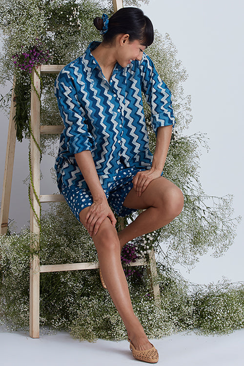Okhai 'Seaway' Hand Block Printed Pure - Image 6