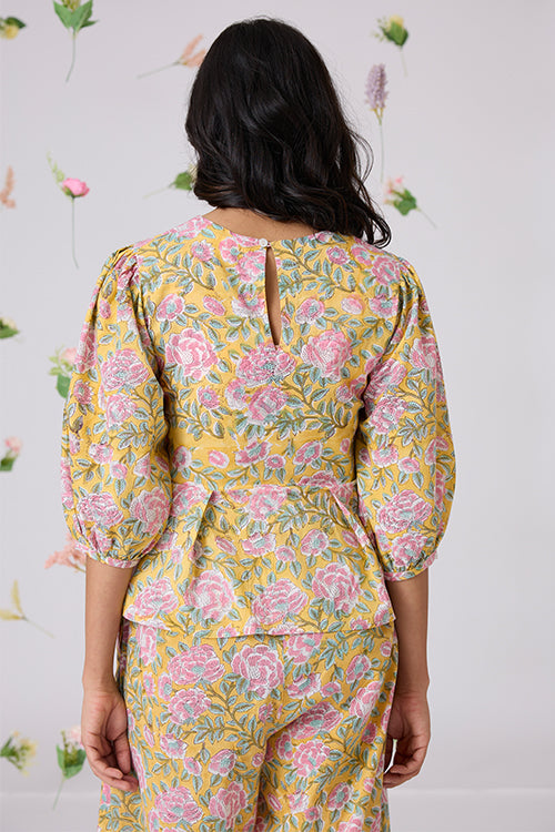 Okhai Patang Handblock Printed Pure Cotton Top - Image 5