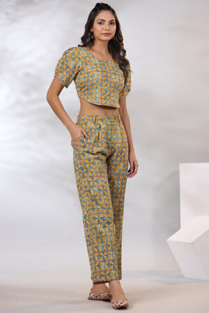 Shuddhi Mustard Co-Ord Set